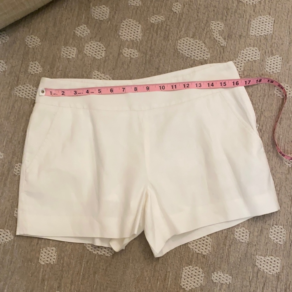 White Linen Shorts